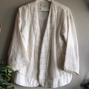 HEI HEI Anthropologie Kimono in Ivory